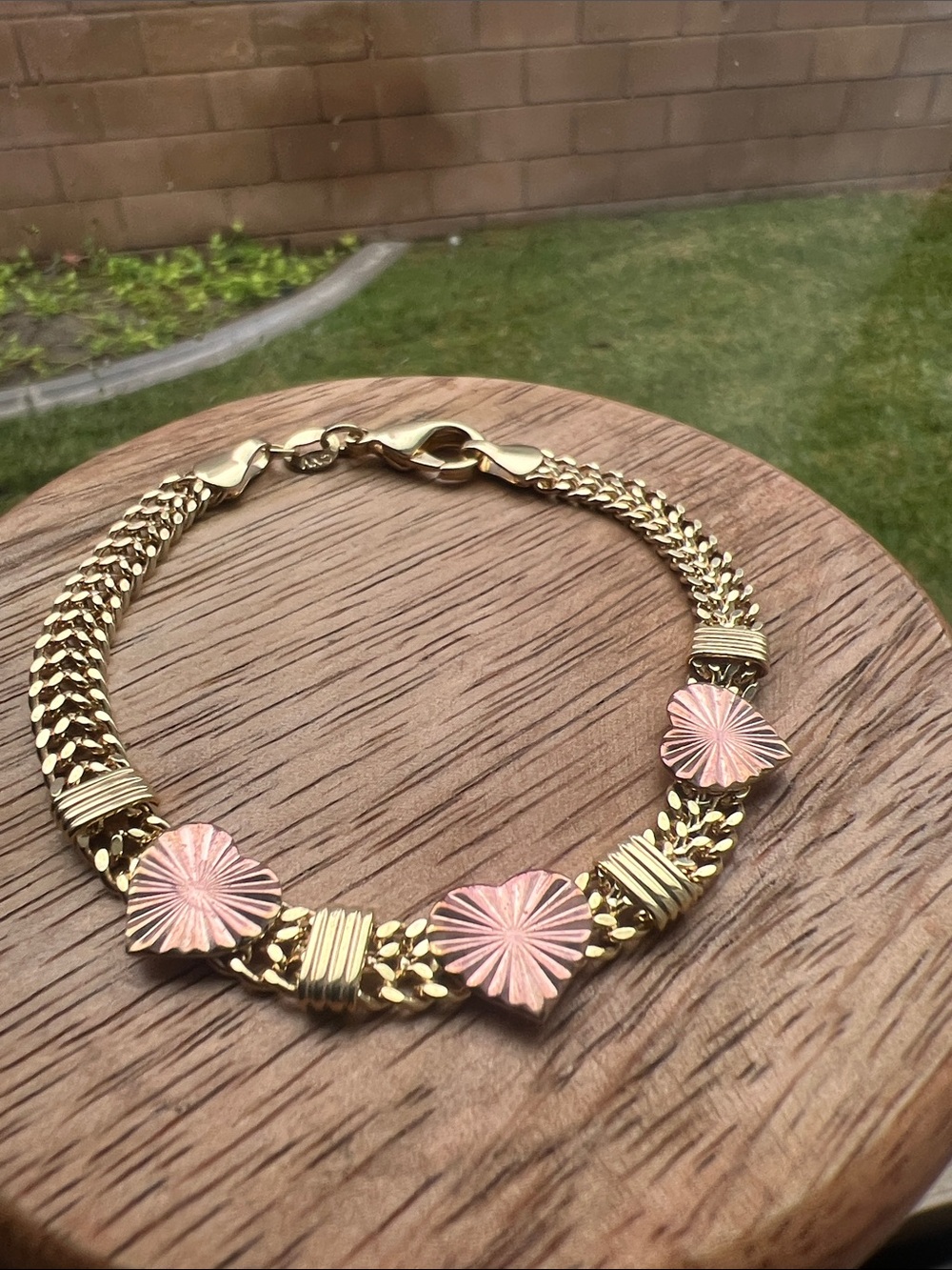 18K Gold filled bracelet Size 7